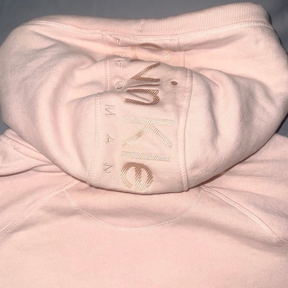 Calvin Klein Performance Pink Hoodie Black Side Stripe Logo Hood Sweatshirt L - Picture 2 of 10